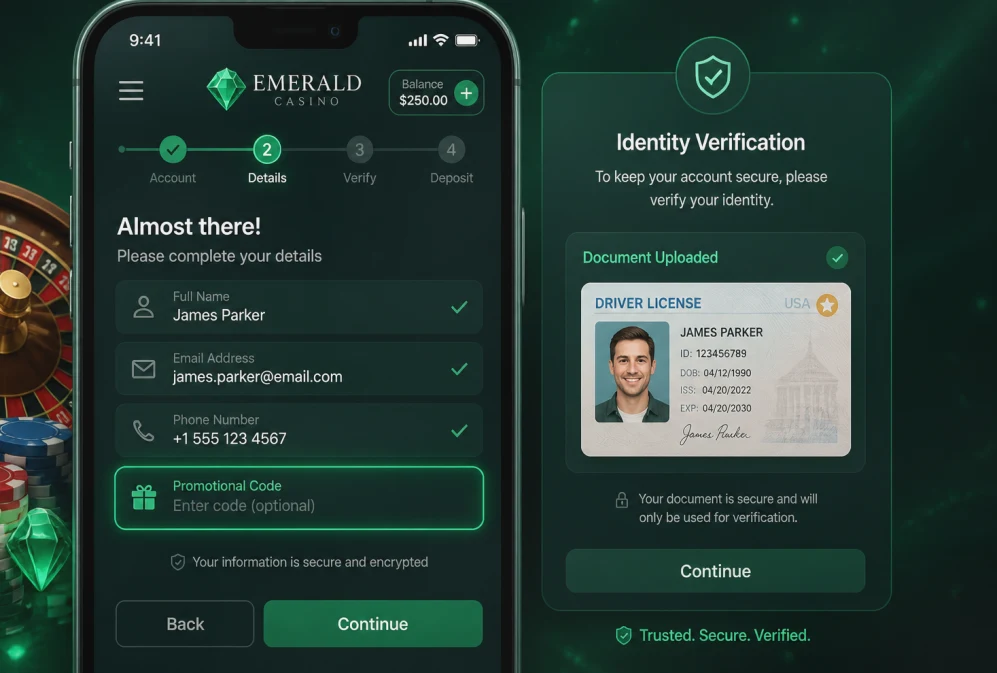 Pantalla de verificacion de identidad con un documento subido para el proceso KYC